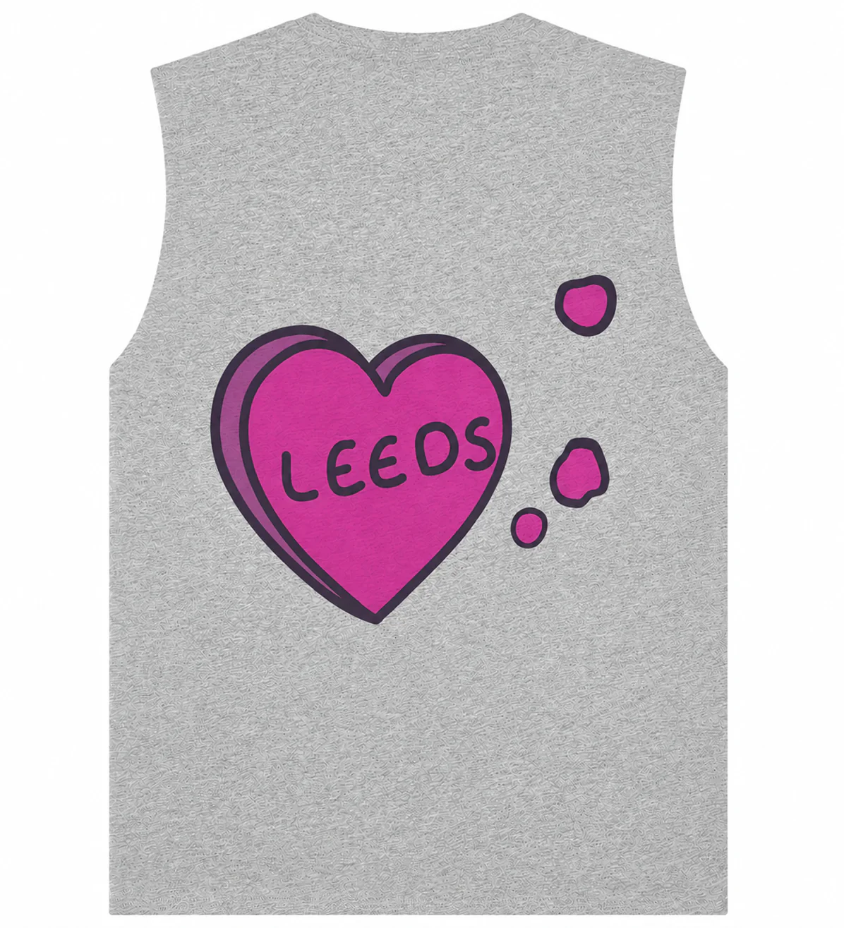 Love Leeds Sleeveless T-Shirt - Image 2